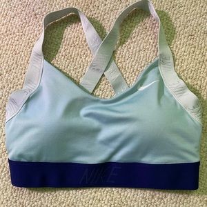 Nike Blue Padded Sports Bra